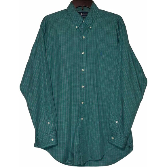 Ralph Lauren Other - RALPH LAUREN Classic Green, Red / Blue Plaid Dress Shirt Medium Long Slv Button